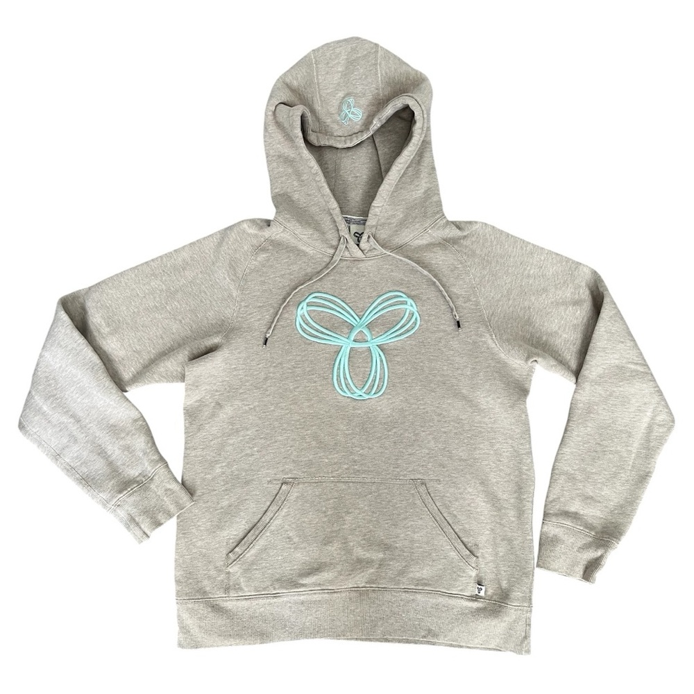 Tna Baltic Hoodie Embroidered Pullover Large Oatmeal Loungewear Casual Neutral